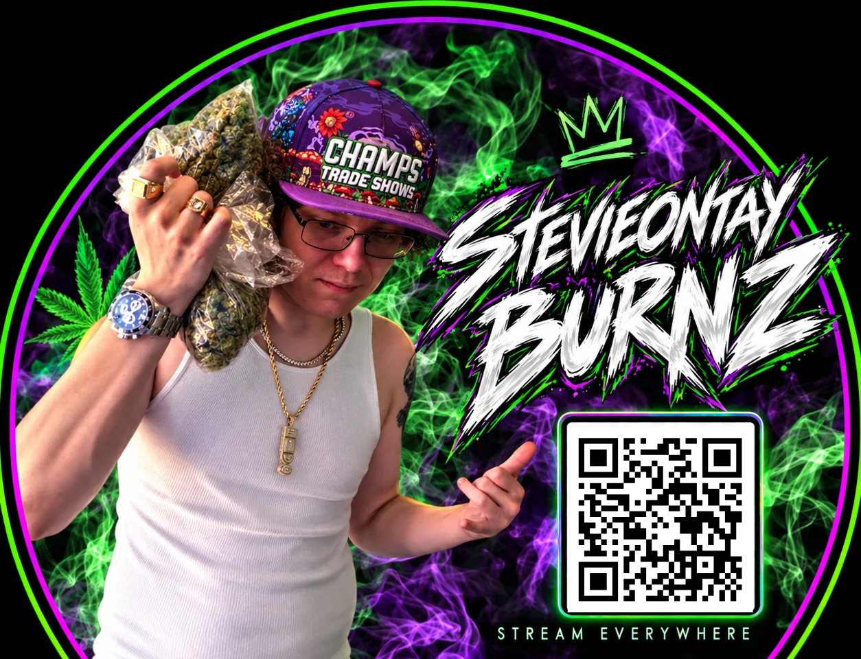 Stevieontay Burnz Brings Entrepreneurship, Experience and Cannabis Culture Into His Music